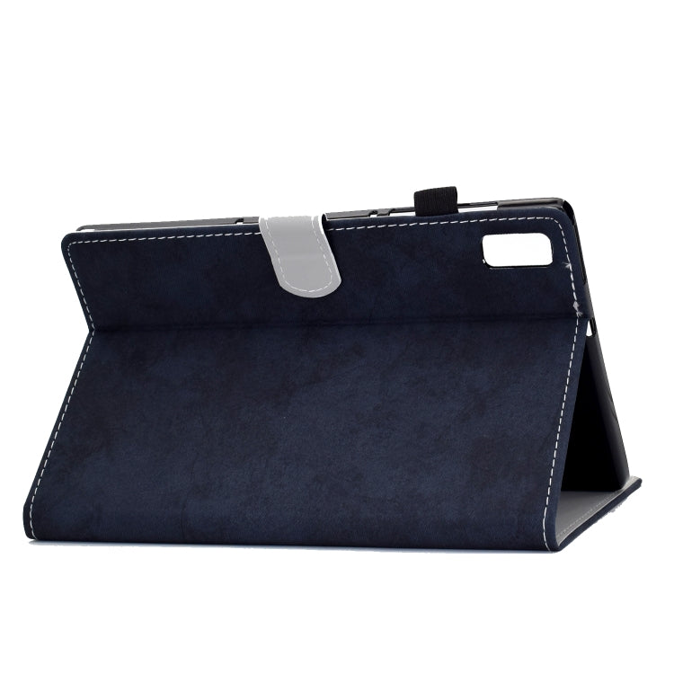 For Lenovo Tab M9 Marble Style Cloth Texture PU Tablet Protective Case