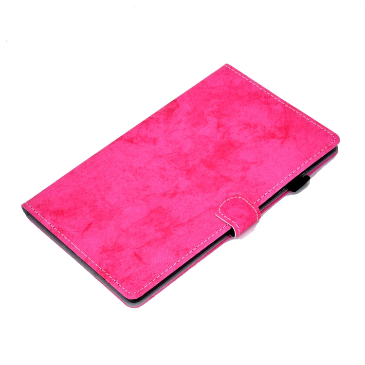 For Lenovo Tab M9 Marble Style Cloth Texture PU Tablet Protective Case