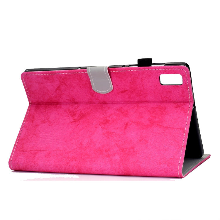 For Lenovo Tab P11 Gen 2 Marble Style Cloth Texture PU Tablet Protective Case