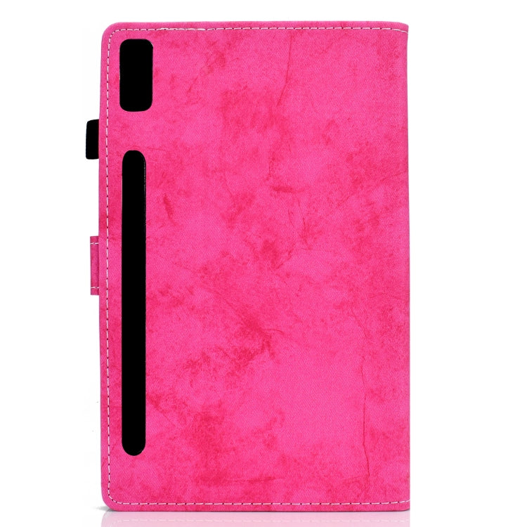 For Lenovo Tab P11 Pro Gen 2 Marble Style Cloth Texture PU Tablet Protective Case