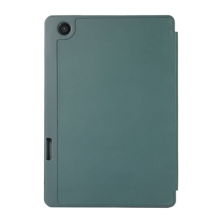 For Lenovo Tab M10 Plus 10.6 3rd Gen 2022 Solid Color 3-folding Leather Tablet Case