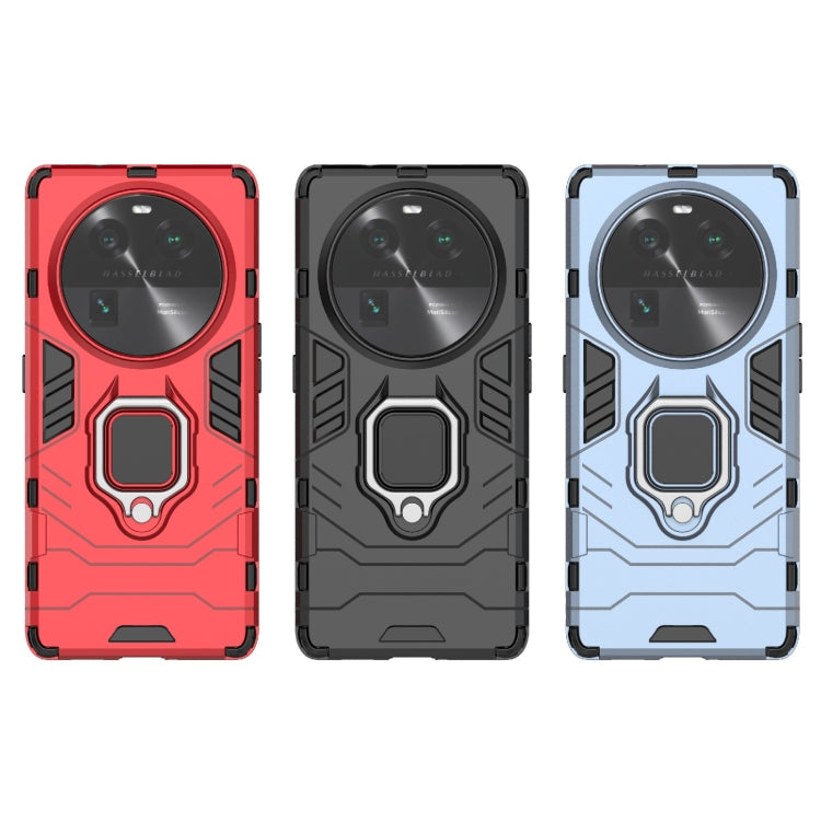 For OPPO Find X6 Magnetic Ring Holder PC + TPU Phone Case