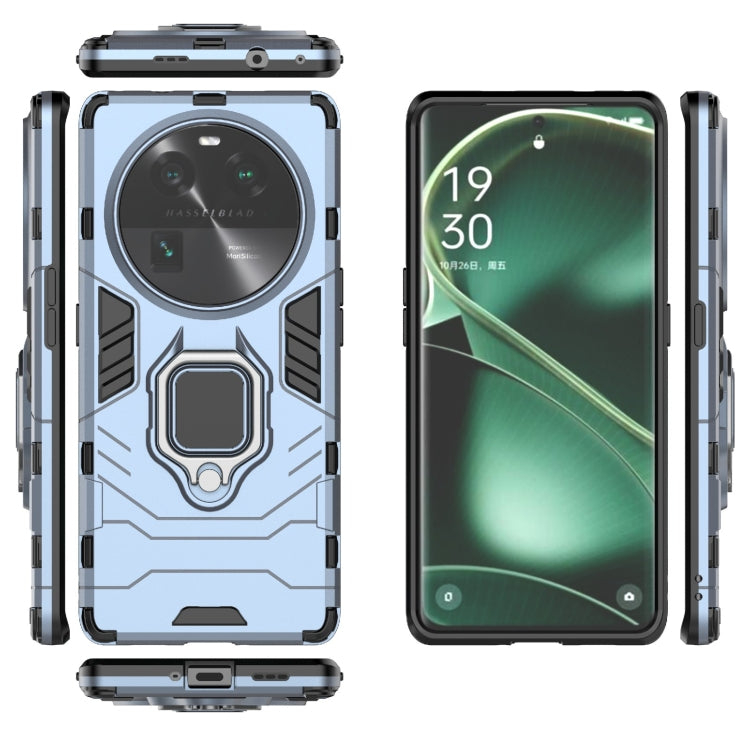 For OPPO Find X6 Magnetic Ring Holder PC + TPU Phone Case