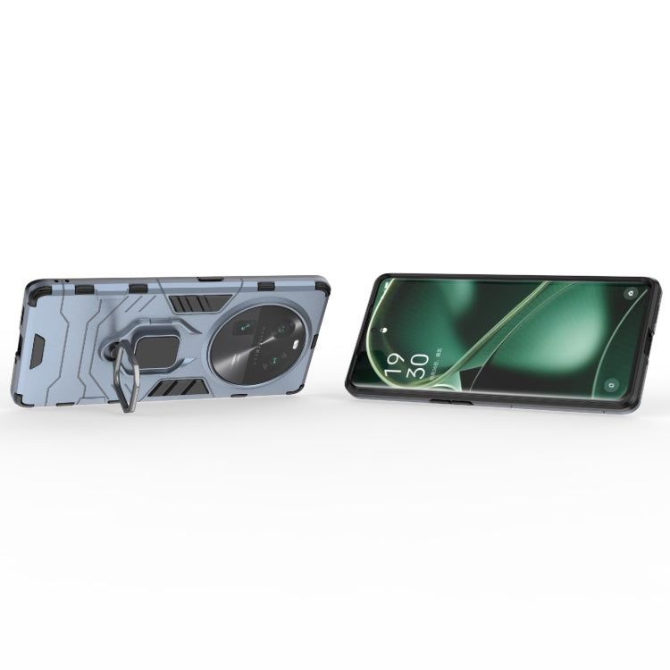 For OPPO Find X6 Magnetic Ring Holder PC + TPU Phone Case