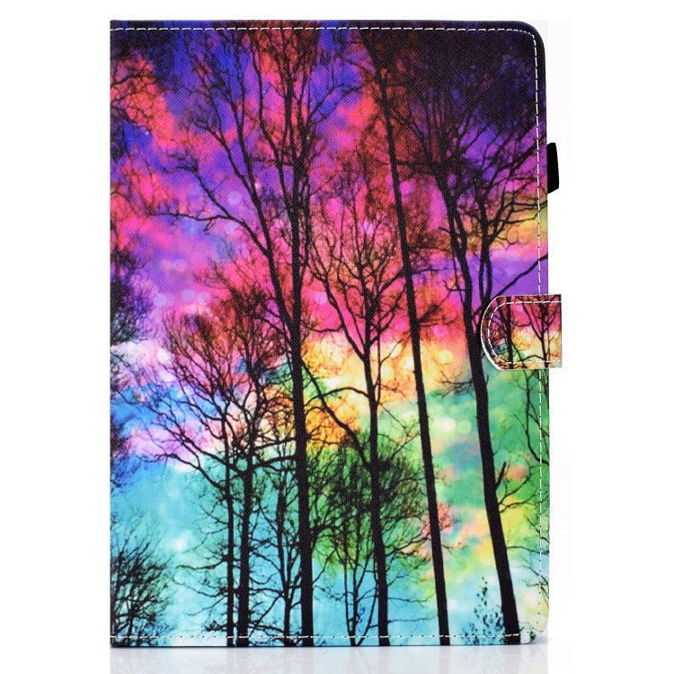 For Lenovo Tab M9 Sewing Thread Horizontal Painted Tablet Leather Case