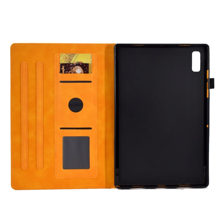 For Lenovo Tab P11 Gen 2 Peony Butterfly Embossed Leather Tablet Case