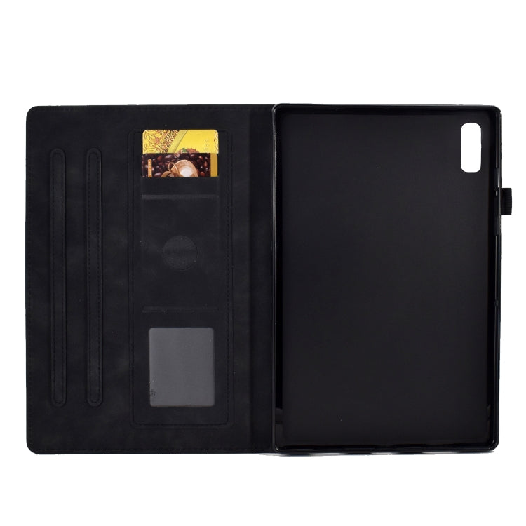 For Lenovo Tab P11 Gen 2 Peony Butterfly Embossed Leather Tablet Case