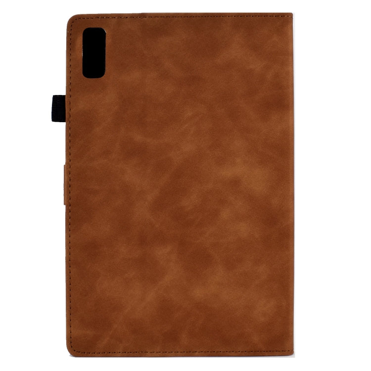 For Lenovo Tab P11 Gen 2 Peony Butterfly Embossed Leather Tablet Case