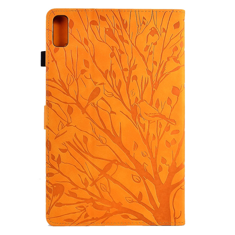 For Lenovo Tab M9 Fortune Tree Pressure Flower PU Tablet Case