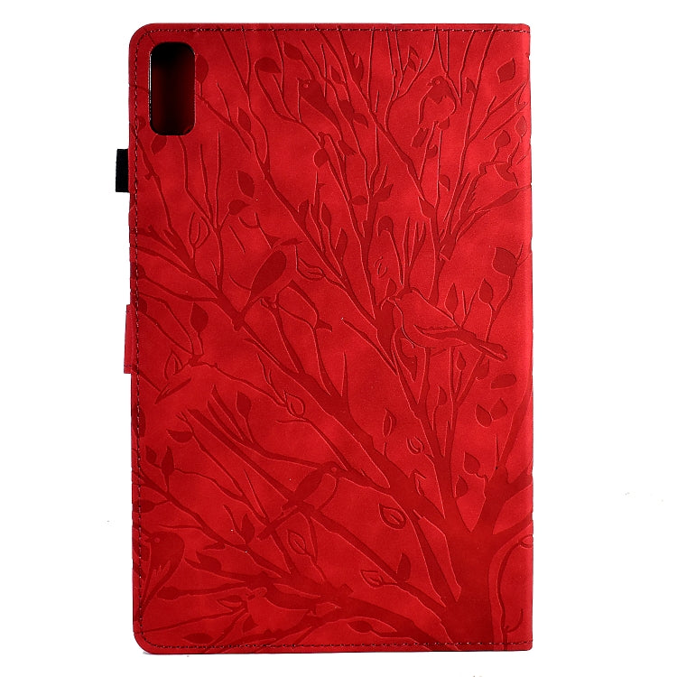 For Lenovo Tab M9 Fortune Tree Pressure Flower PU Tablet Case