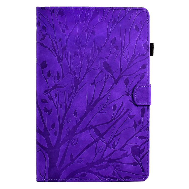 For Lenovo Tab M9 Fortune Tree Pressure Flower PU Tablet Case