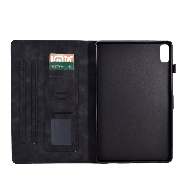 For Lenovo Tab P11 Gen 2 Fortune Tree Pressure Flower PU Tablet Case