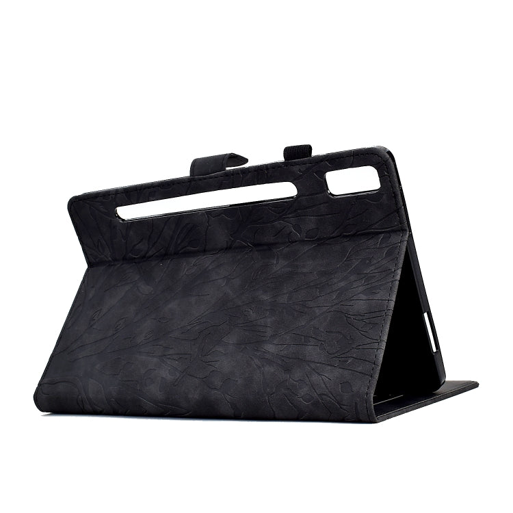 For Lenovo Tab P11 Pro Gen 2 Fortune Tree Pressure Flower PU Tablet Case