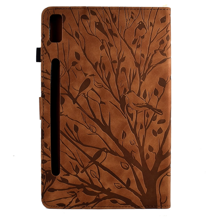 For Lenovo Tab P11 Pro Gen 2 Fortune Tree Pressure Flower PU Tablet Case
