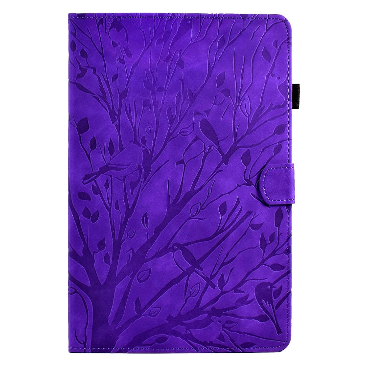 For Lenovo Tab P11 Pro Gen 2 Fortune Tree Pressure Flower PU Tablet Case