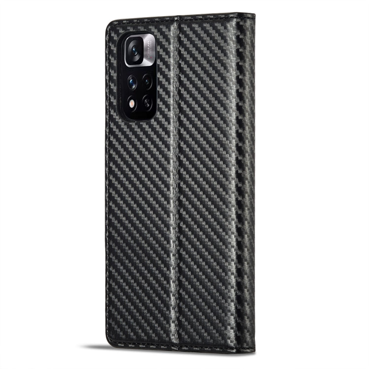 For Xiaomi Redmi Note 12 Pro 4G Global LC.IMEEKE Carbon Fiber Leather Phone Case