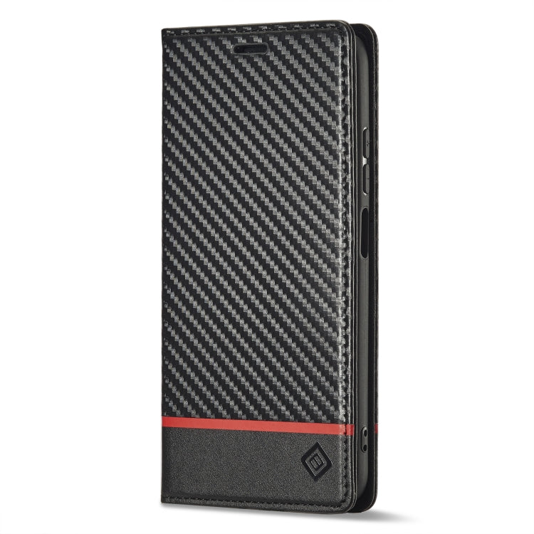 For Xiaomi Redmi Note 12 Pro 4G Global LC.IMEEKE Carbon Fiber Leather Phone Case