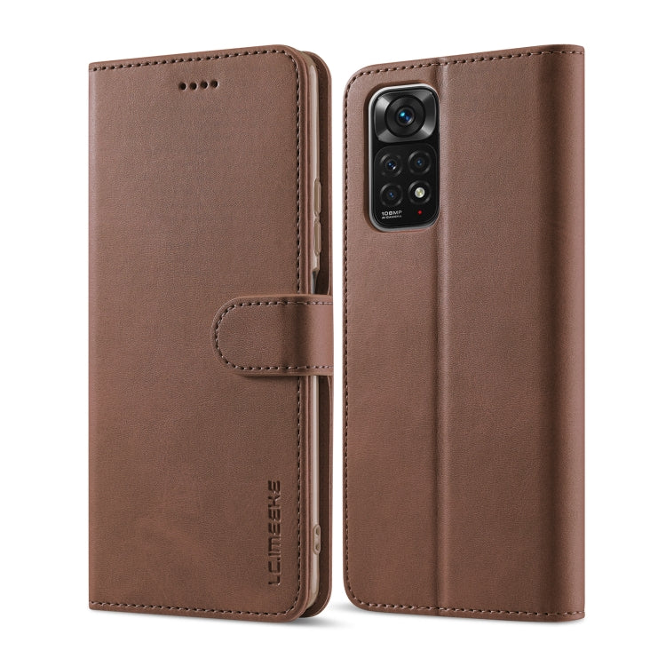 For Xiaomi Redmi Note 12 Pro 4G Global LC.IMEEKE Calf Texture Horizontal Flip Leather Case