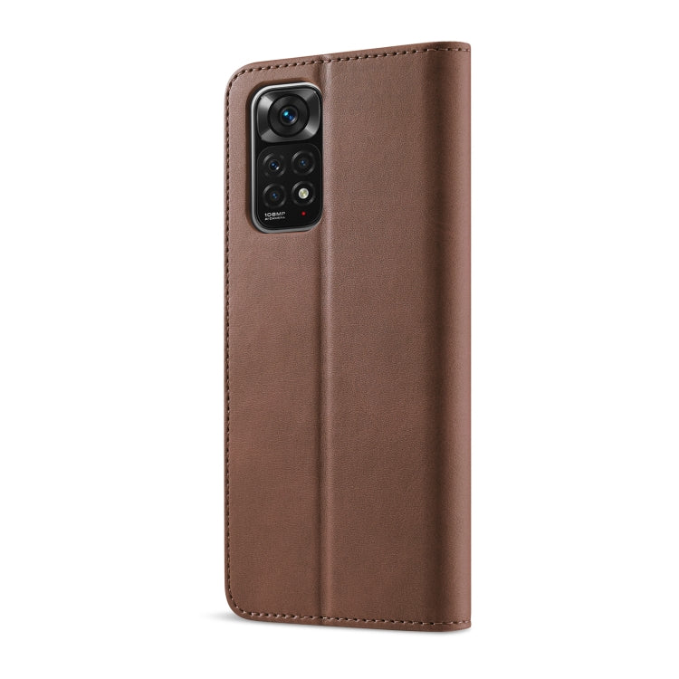 For Xiaomi Redmi Note 12 Pro 4G Global LC.IMEEKE Calf Texture Horizontal Flip Leather Case