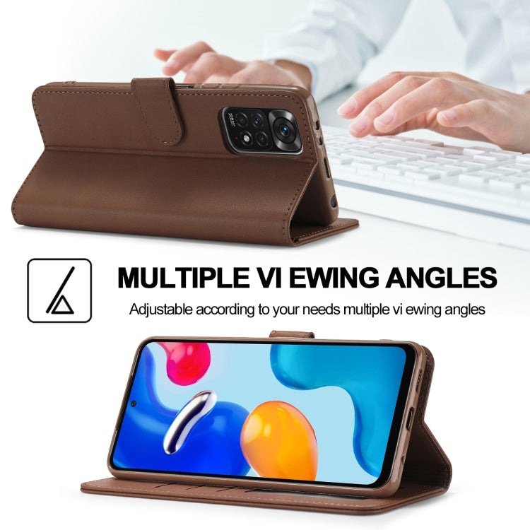 For Xiaomi Redmi Note 12 Pro 4G Global LC.IMEEKE Calf Texture Horizontal Flip Leather Case