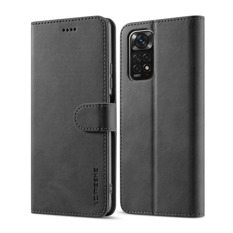 For Xiaomi Redmi Note 12 Pro 4G Global LC.IMEEKE Calf Texture Horizontal Flip Leather Case
