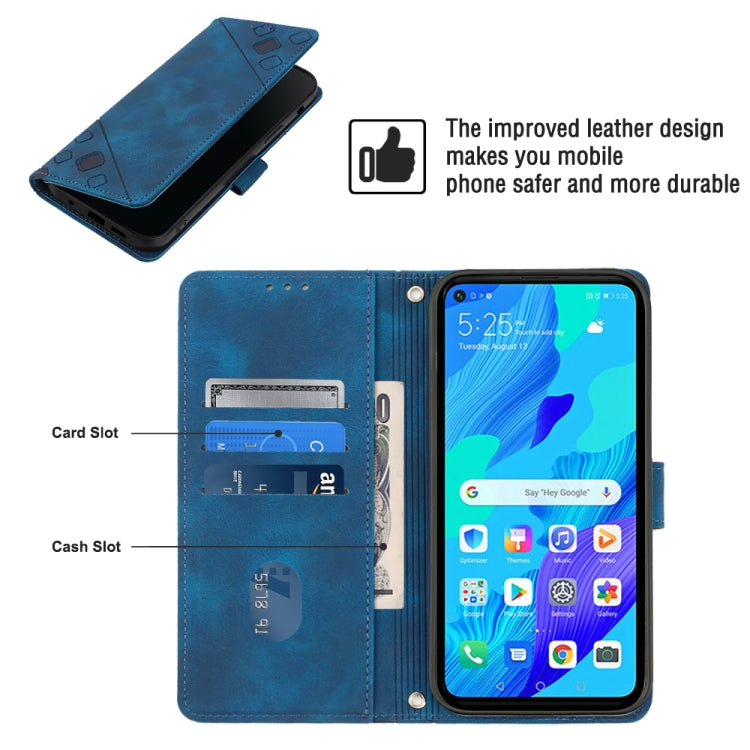 For Huawei nova 5T / Honor 20 Skin-feel Embossed Leather Phone Case