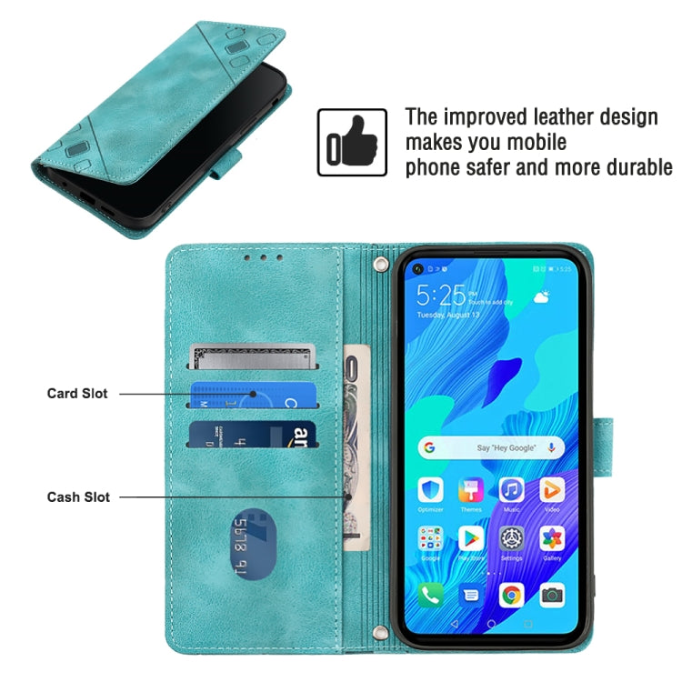 For Huawei nova 5T / Honor 20 Skin-feel Embossed Leather Phone Case