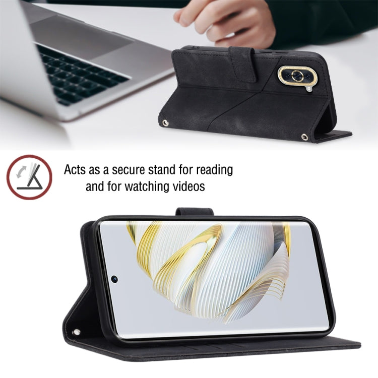 For Huawei nova 10 Skin-feel Embossed Leather Phone Case