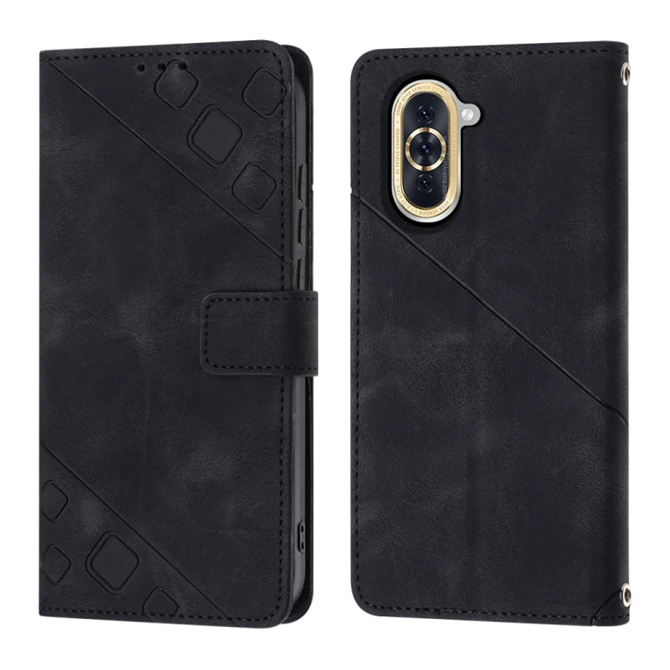 For Huawei nova 10 Pro Skin-feel Embossed Leather Phone Case