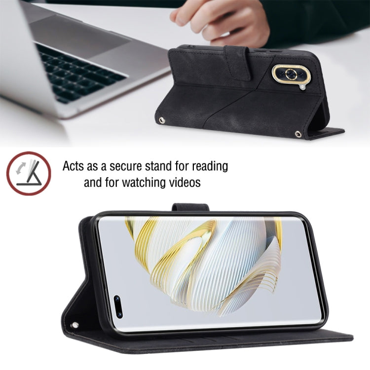 For Huawei nova 10 Pro Skin-feel Embossed Leather Phone Case