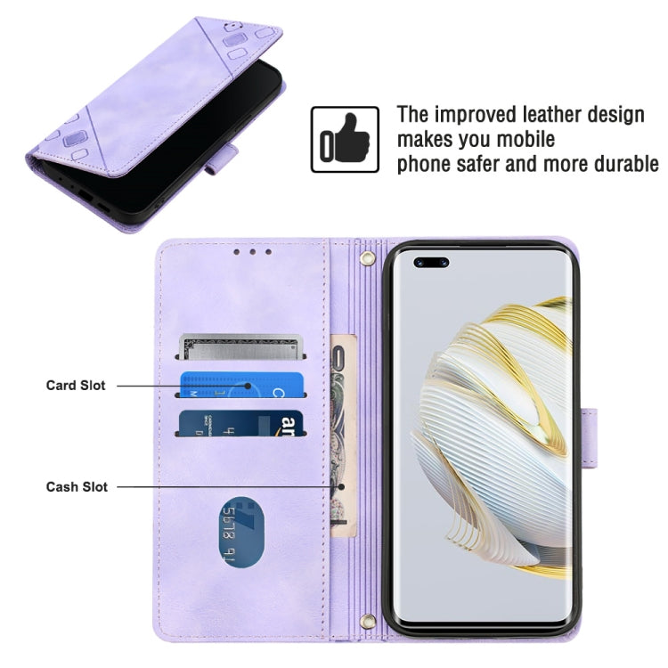 For Huawei nova 10 Pro Skin-feel Embossed Leather Phone Case