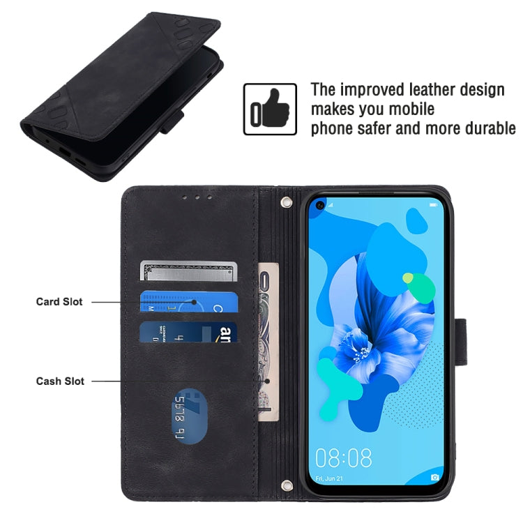 For Huawei P20 lite 2019 / nova 5i Skin-feel Embossed Leather Phone Case