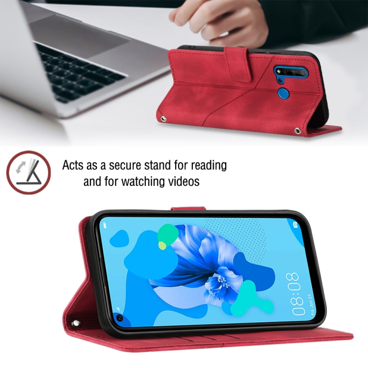 For Huawei P20 lite 2019 / nova 5i Skin-feel Embossed Leather Phone Case