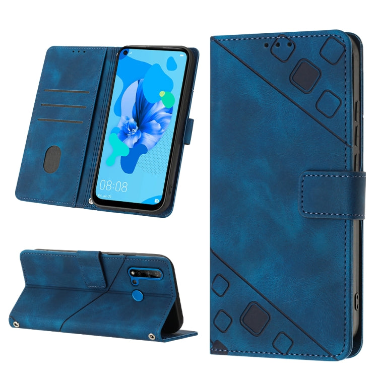 For Huawei P20 lite 2019 / nova 5i Skin-feel Embossed Leather Phone Case