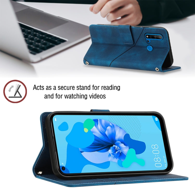 For Huawei P20 lite 2019 / nova 5i Skin-feel Embossed Leather Phone Case