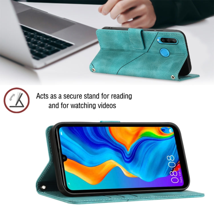 For Huawei P30 lite Skin-feel Embossed Leather Phone Case