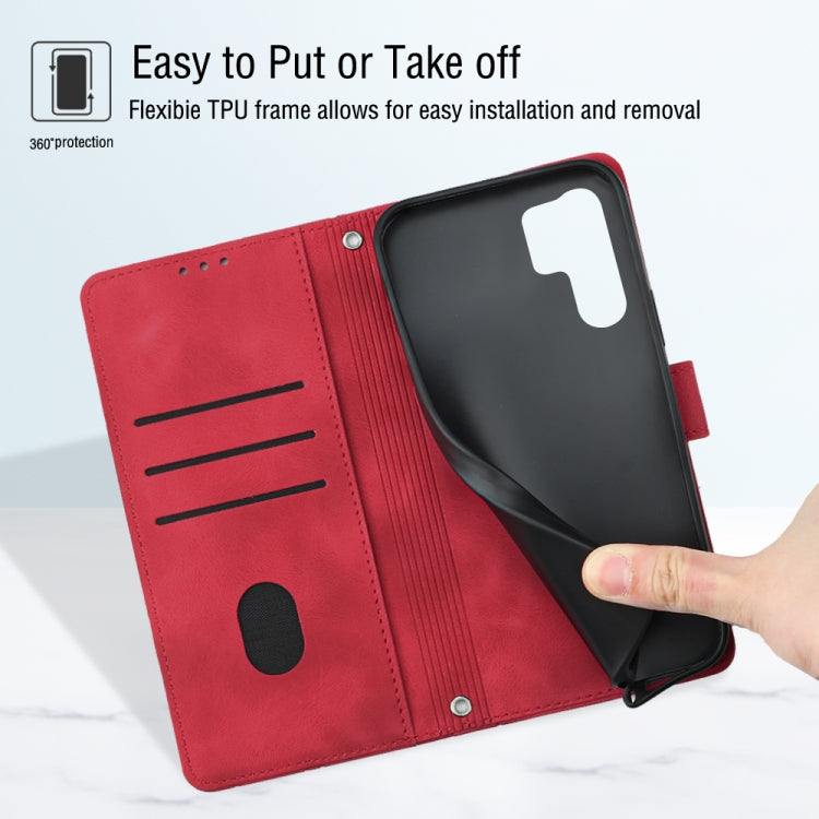 For Huawei P30 Pro Skin-feel Embossed Leather Phone Case