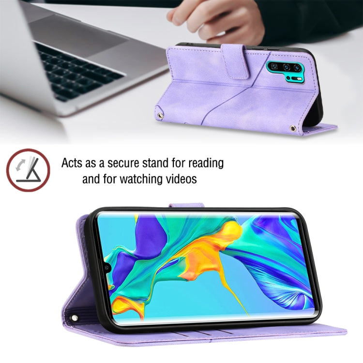 For Huawei P30 Pro Skin-feel Embossed Leather Phone Case