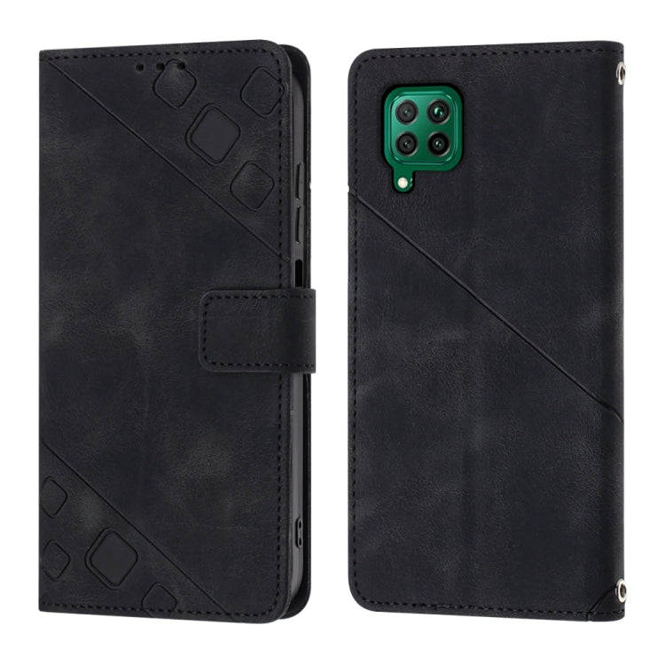 For Huawei P40 lite/nova 6 SE / nova 7i Skin-feel Embossed Leather Phone Case