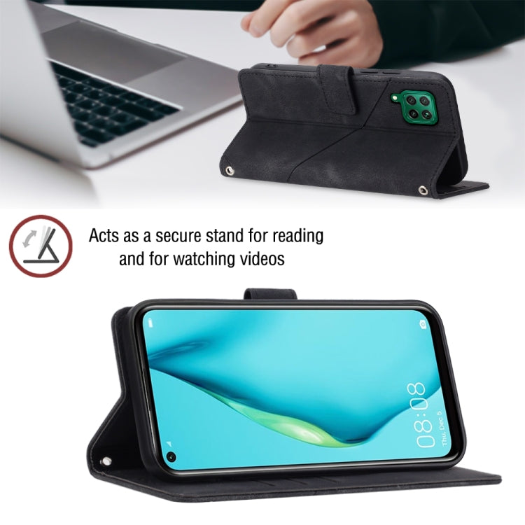 For Huawei P40 lite/nova 6 SE / nova 7i Skin-feel Embossed Leather Phone Case