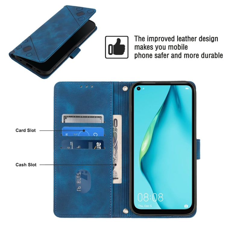 For Huawei P40 lite/nova 6 SE / nova 7i Skin-feel Embossed Leather Phone Case