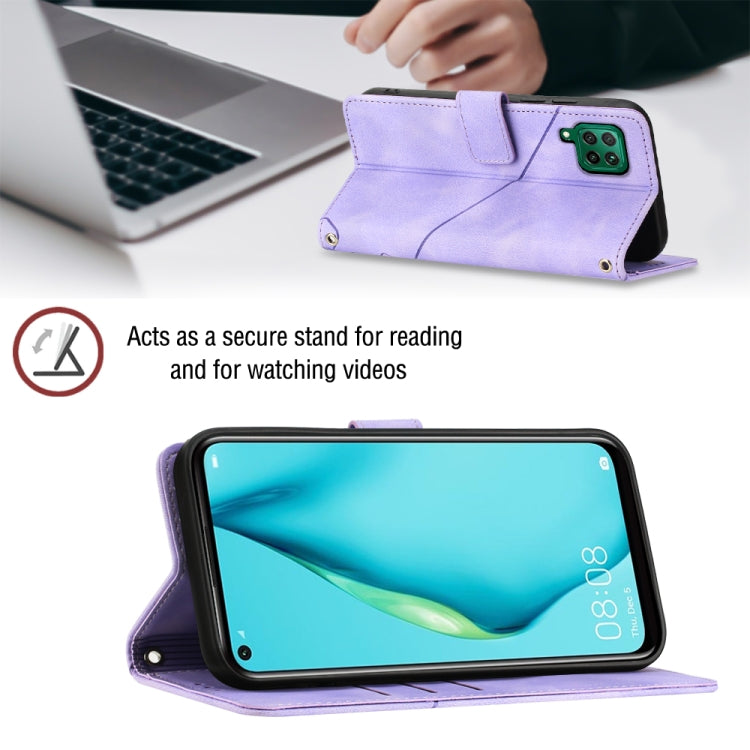 For Huawei P40 lite/nova 6 SE / nova 7i Skin-feel Embossed Leather Phone Case