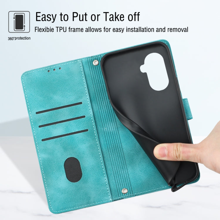 For Huawei Enjoy 50 / nova Y70 Plus Global Skin-feel Embossed Leather Phone Case