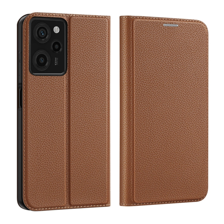 For Xiaomi Redmi Note 12 Pro 5G Global / Poco X5 Pro 5G DUX DUCIS Skin X2 Series Horizontal Flip Leather Phone Case