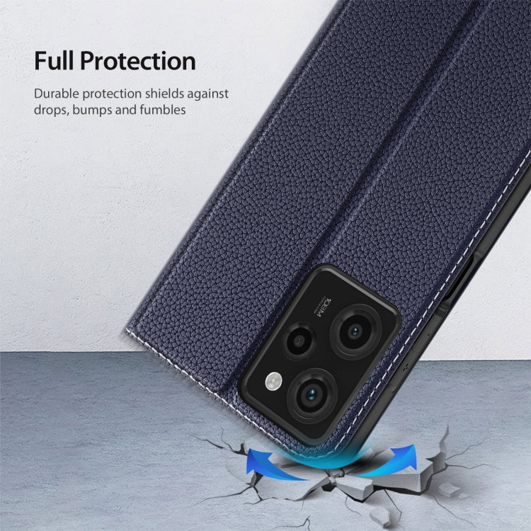 For Xiaomi Redmi Note 12 Pro 5G Global / Poco X5 Pro 5G DUX DUCIS Skin X2 Series Horizontal Flip Leather Phone Case