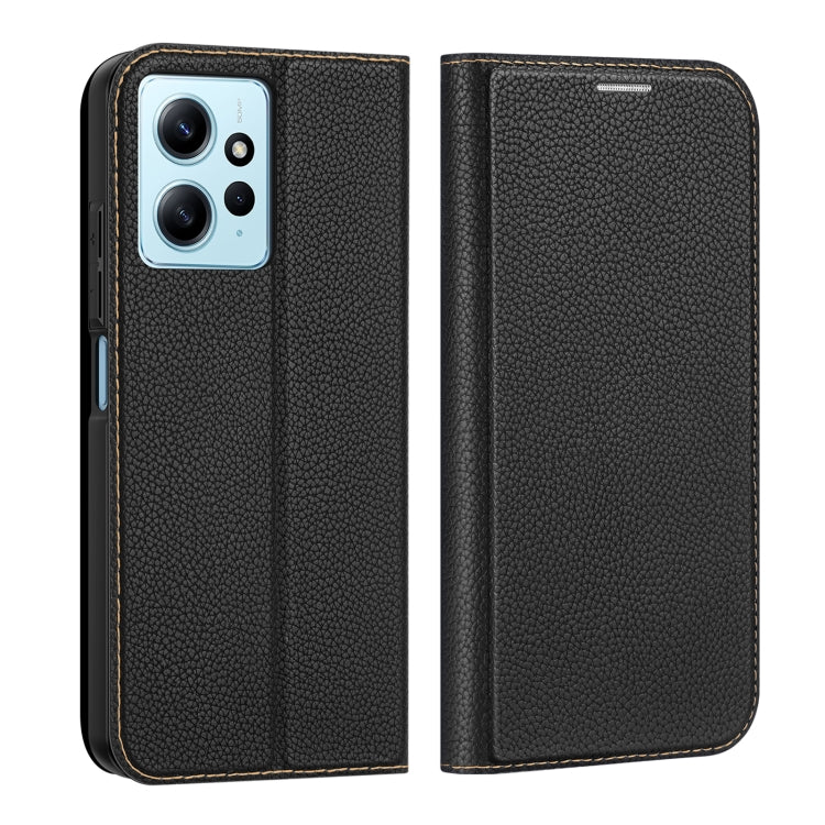 For Xiaomi Redmi Note 12 4G Global DUX DUCIS Skin X2 Series Horizontal Flip Leather Phone Case