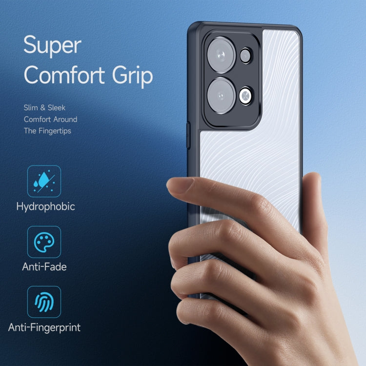 For OPPO Reno9 Pro+ DUX DUCIS Aimo Series TPU + PC Frosted Feel Phone Case(Black)