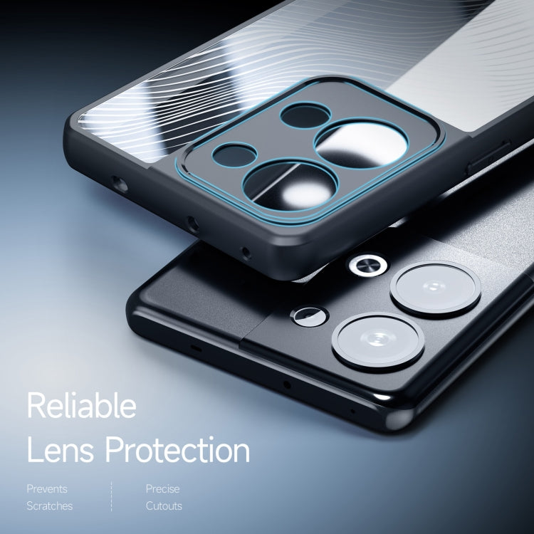For OPPO Reno9 Pro+ DUX DUCIS Aimo Series TPU + PC Frosted Feel Phone Case(Black)