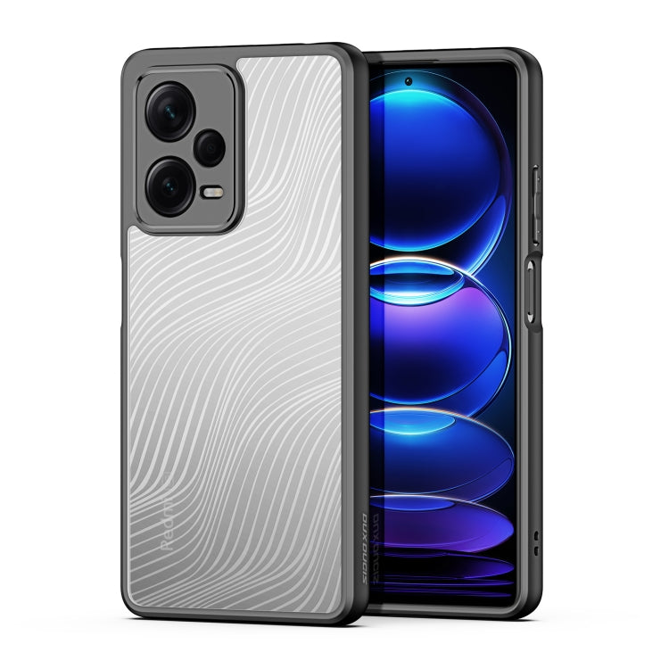 For Xiaomi Redmi Note 12 Pro+ 5G Global DUX DUCIS Aimo Series TPU + PC Frosted Feel Phone Case(Black)