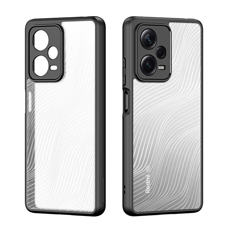 For Xiaomi Redmi Note 12 Pro+ 5G Global DUX DUCIS Aimo Series TPU + PC Frosted Feel Phone Case(Black)